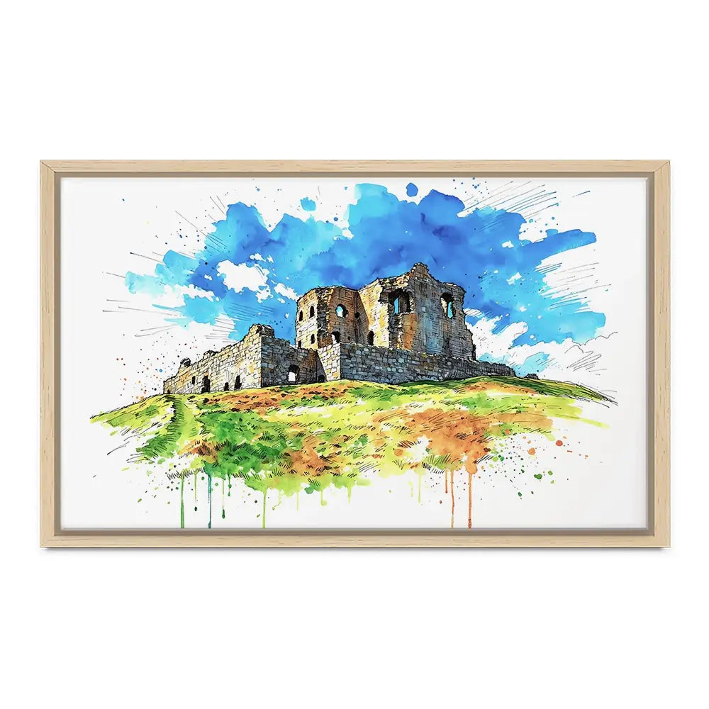Auchindoun Castle Canvas Print Auchindoun Castle Canvas Print wall art product David Alexander Elder