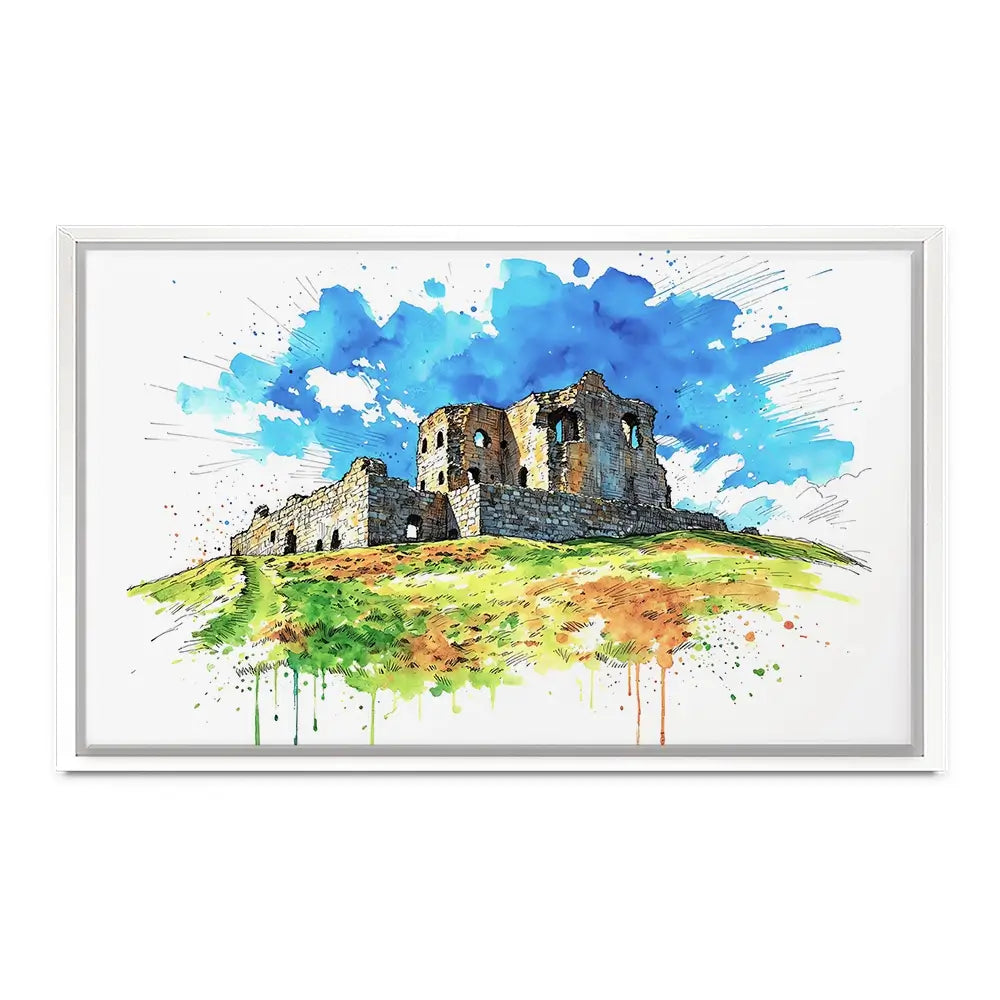 Auchindoun Castle Canvas Print Auchindoun Castle Canvas Print wall art product David Alexander Elder