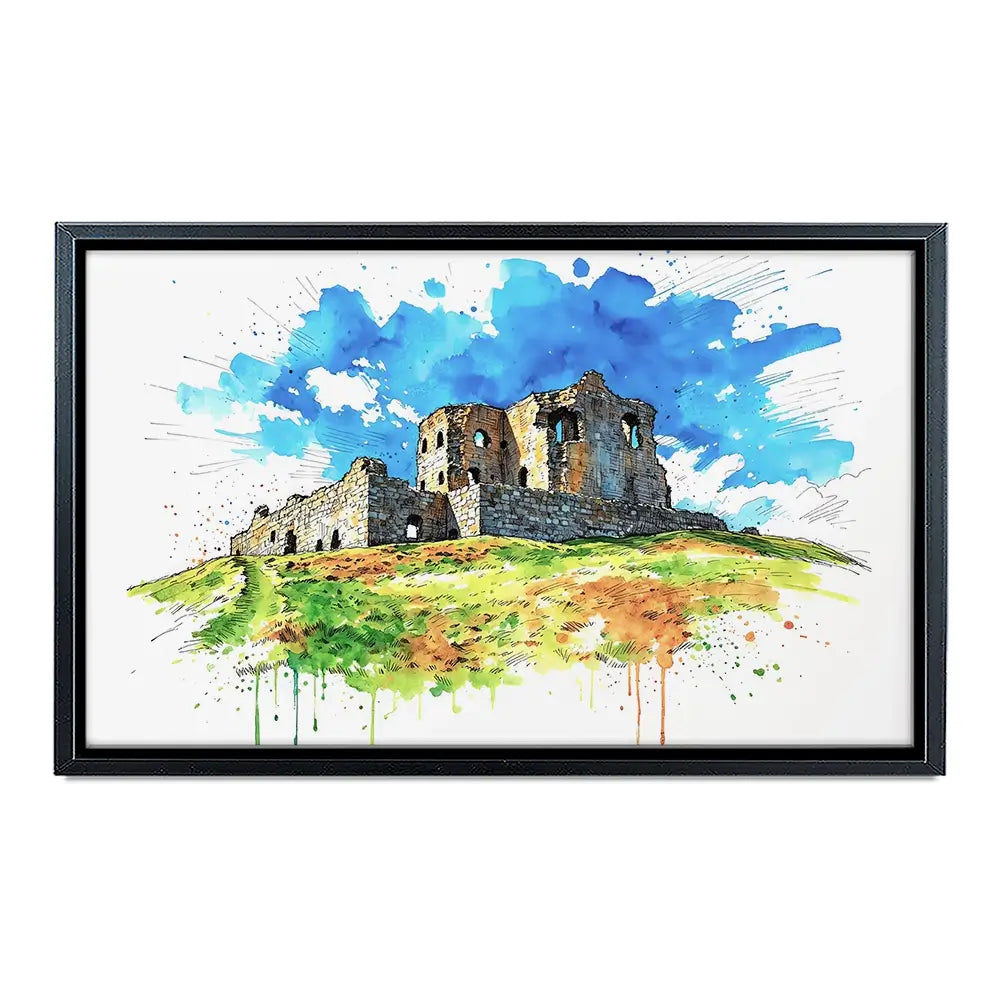 Auchindoun Castle Canvas Print Auchindoun Castle Canvas Print wall art product David Alexander Elder