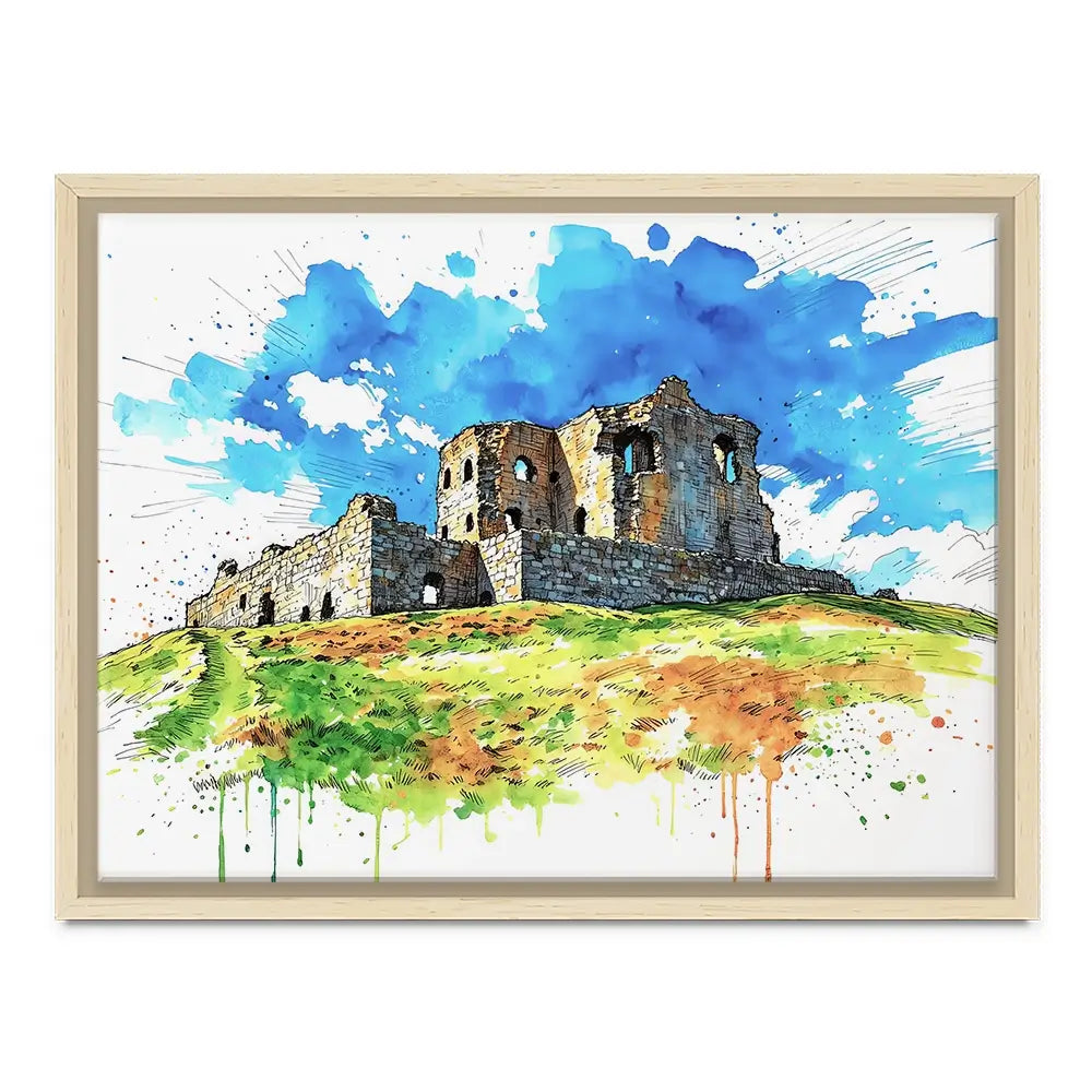 Auchindoun Castle Canvas Print Auchindoun Castle Canvas Print wall art product David Alexander Elder