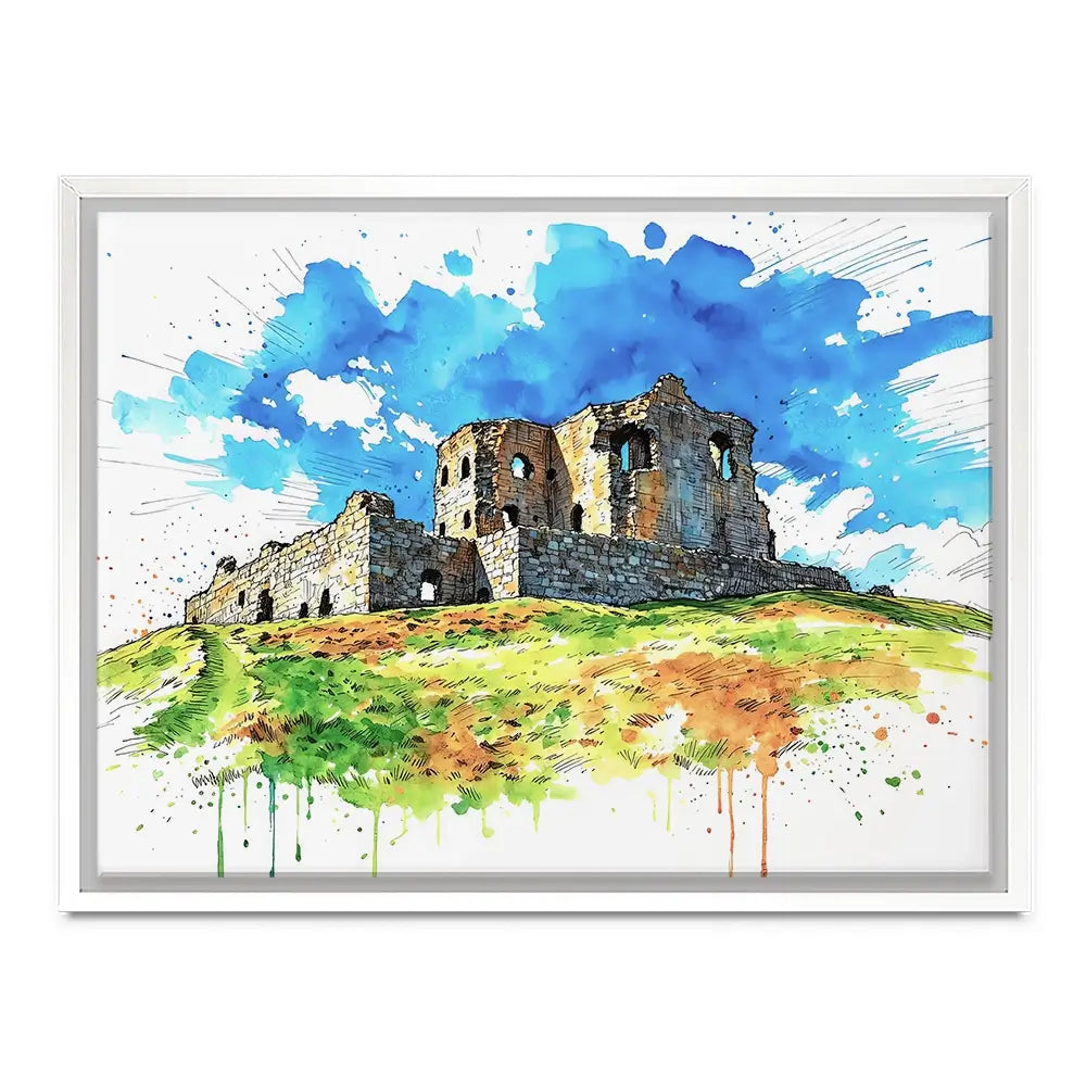 Auchindoun Castle Canvas Print Auchindoun Castle Canvas Print wall art product David Alexander Elder