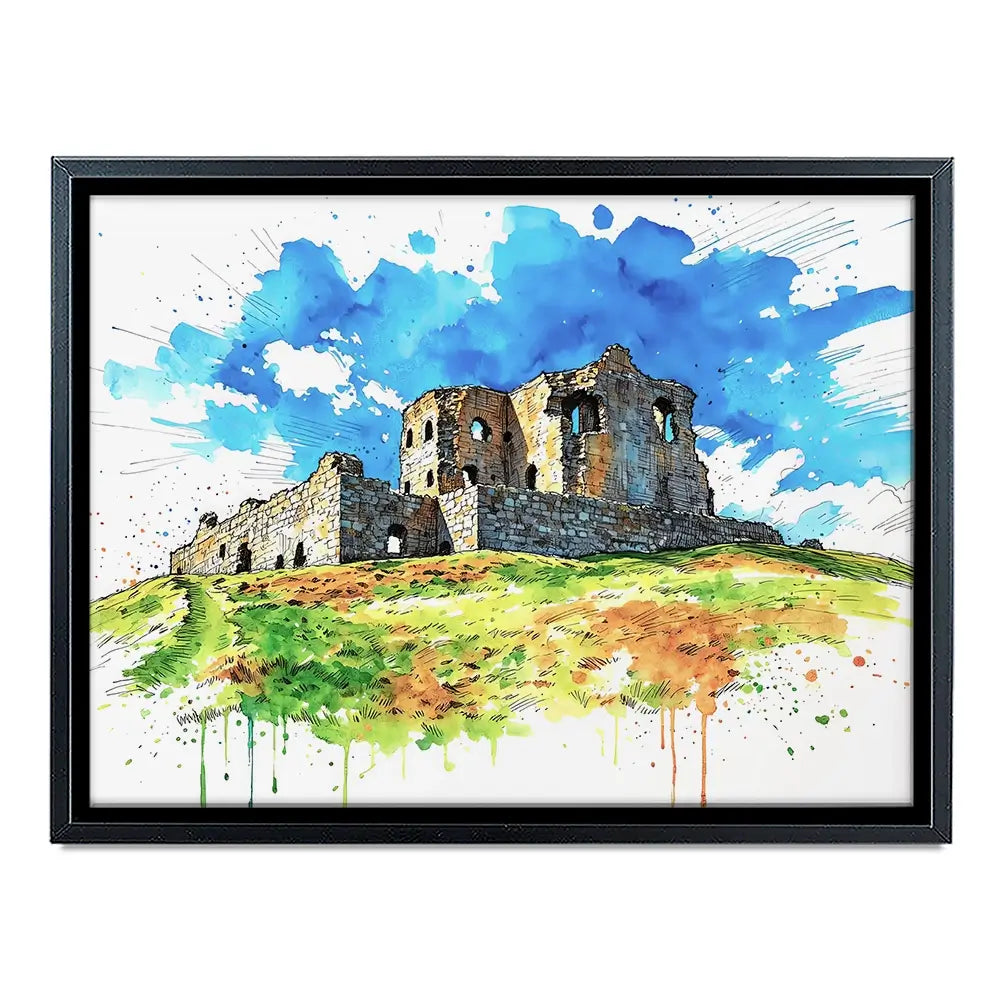 Auchindoun Castle Canvas Print Auchindoun Castle Canvas Print wall art product David Alexander Elder