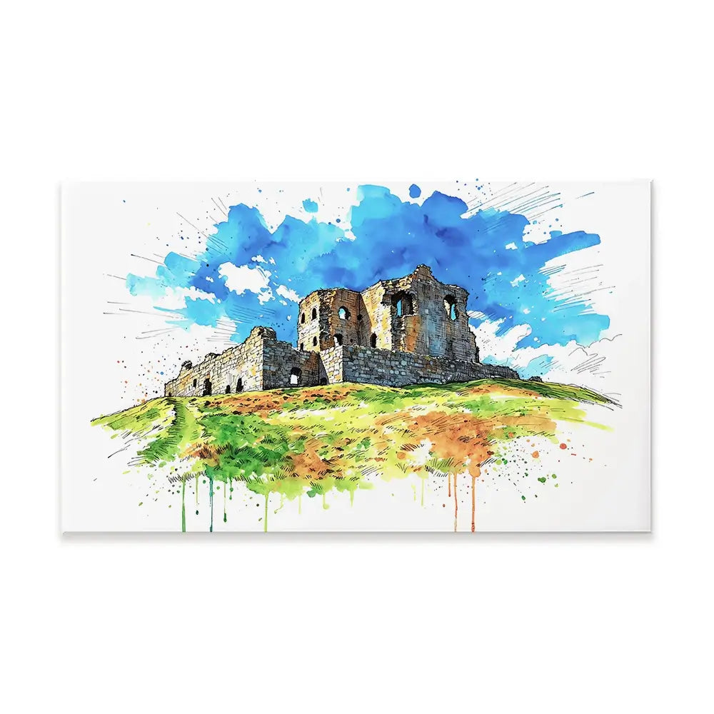 Auchindoun Castle Canvas Print Auchindoun Castle Canvas Print wall art product David Alexander Elder