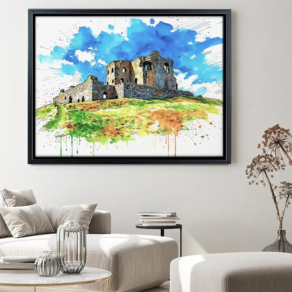 Auchindoun Castle Canvas Print Auchindoun Castle Canvas Print wall art product David Alexander Elder