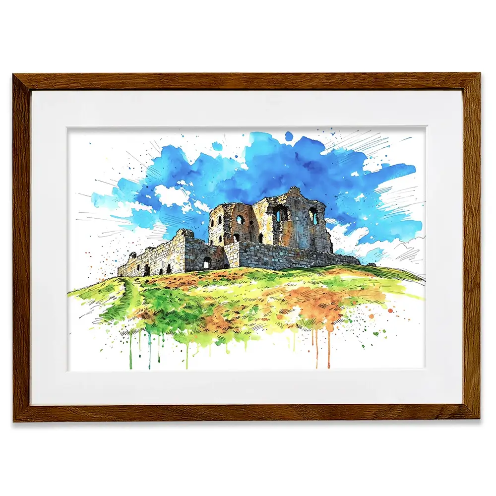 Auchindoun Castle Framed Art Print Auchindoun Castle Framed Art Print wall art product David Alexander Elder