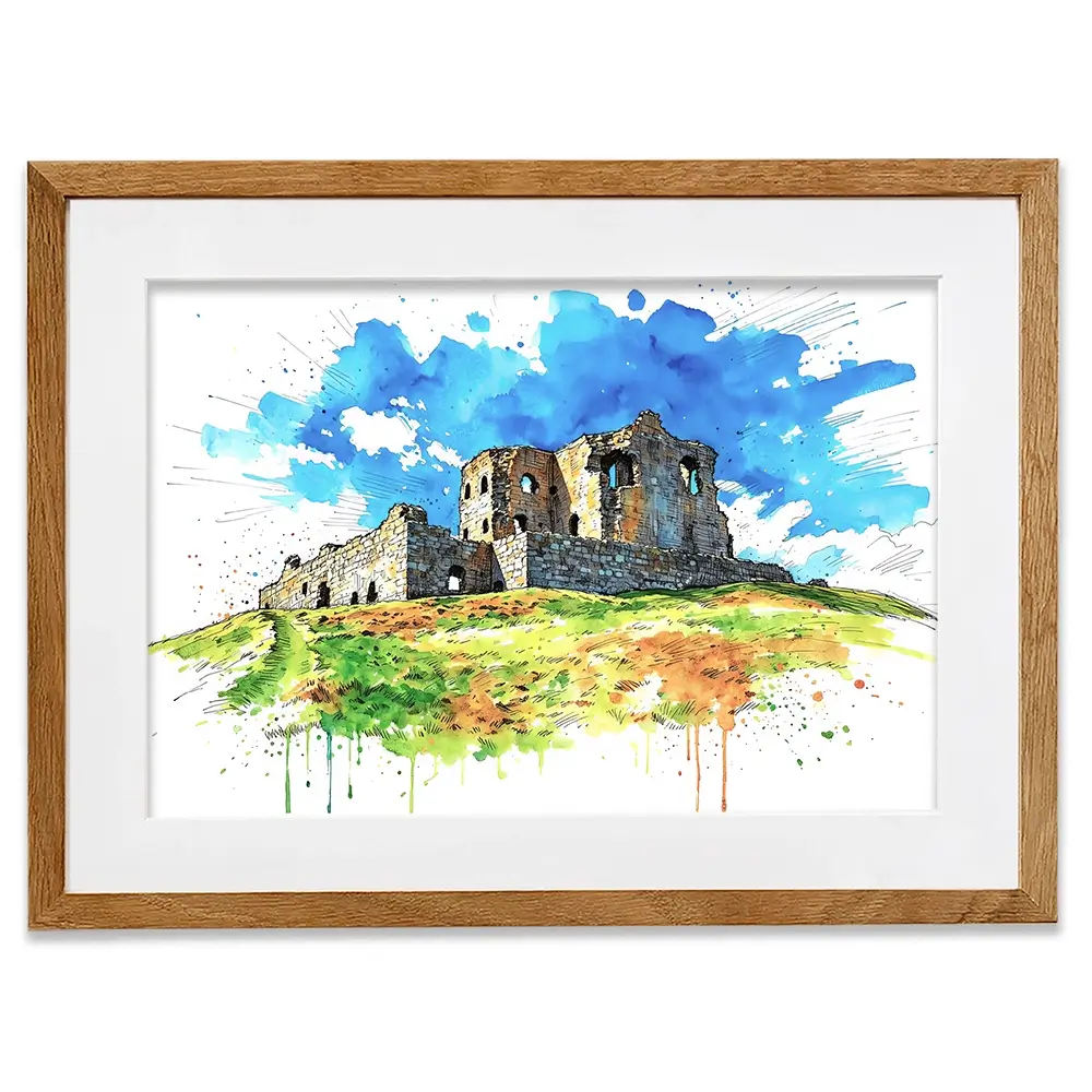 Auchindoun Castle Framed Art Print Auchindoun Castle Framed Art Print wall art product David Alexander Elder