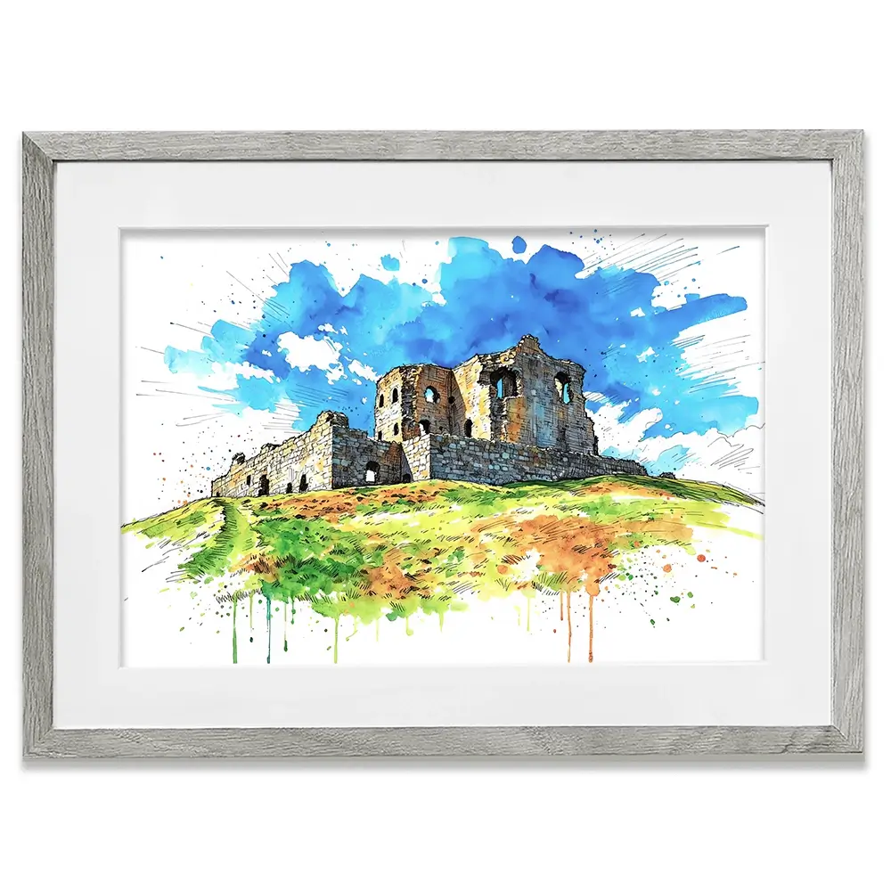 Auchindoun Castle Framed Art Print Auchindoun Castle Framed Art Print wall art product David Alexander Elder