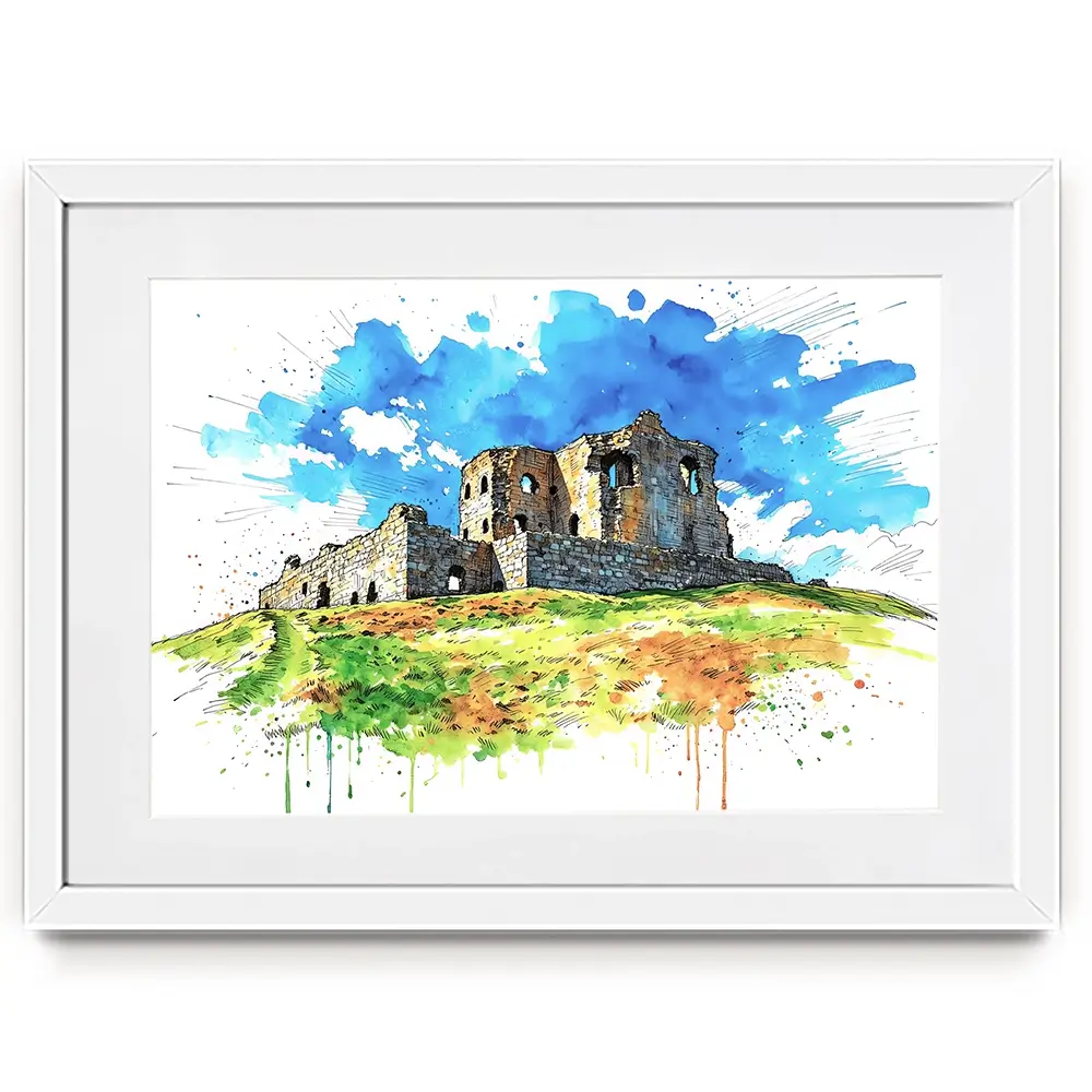 Auchindoun Castle Framed Art Print Auchindoun Castle Framed Art Print wall art product David Alexander Elder