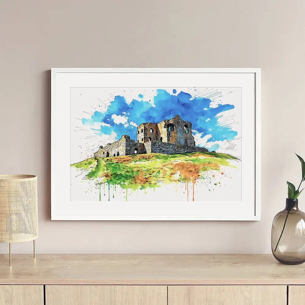 Auchindoun Castle Framed Art Print Auchindoun Castle Framed Art Print wall art product David Alexander Elder