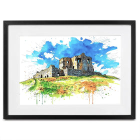 Auchindoun Castle Framed Art Print Auchindoun Castle Framed Art Print wall art product David Alexander Elder
