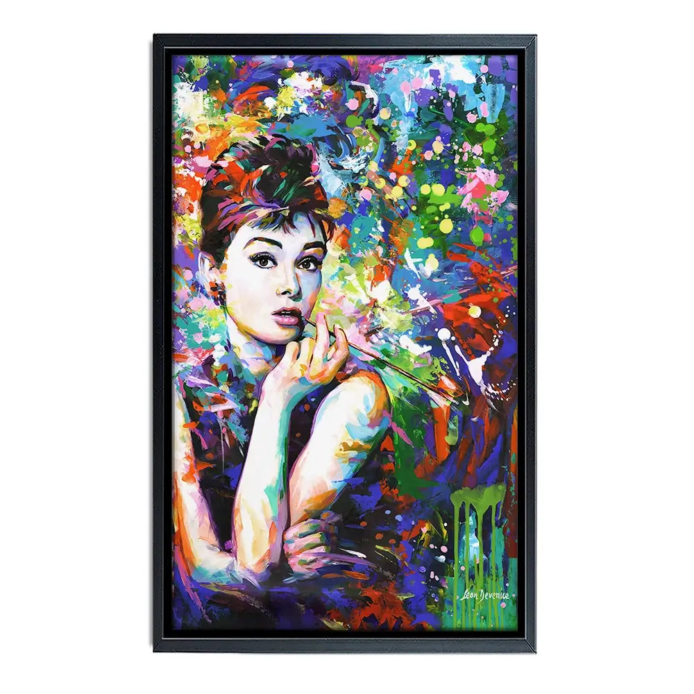 Audrey Hepburn Oversized Canvas Print Audrey Hepburn Oversized Canvas Print wall art product Art Print Shop