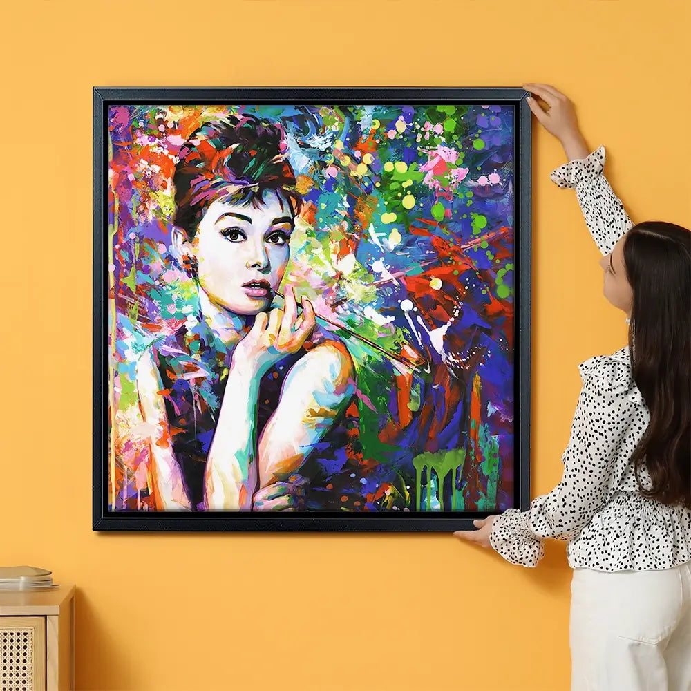 Audrey Hepburn Oversized Canvas Print Audrey Hepburn Oversized Canvas Print wall art product Art Print Shop