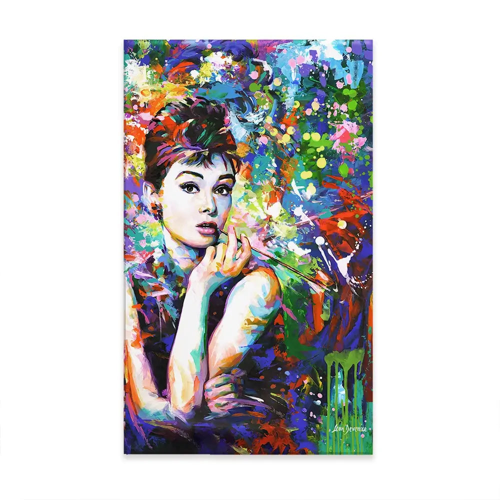 Audrey Hepburn Oversized Canvas Print Audrey Hepburn Oversized Canvas Print wall art product Art Print Shop