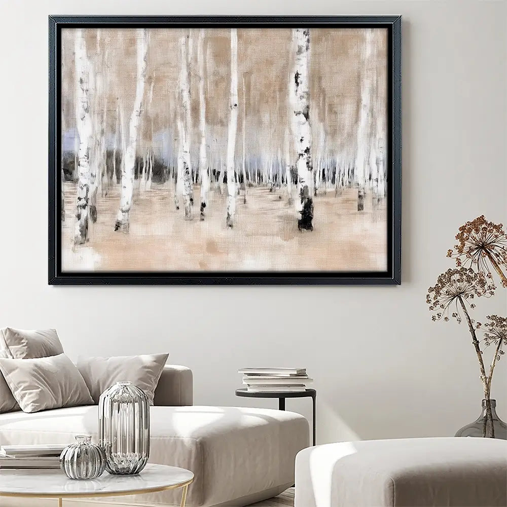 Autumn Birch Grove Canvas Print Autumn Birch Grove Canvas Print wall art product Chromatic Storm Studio