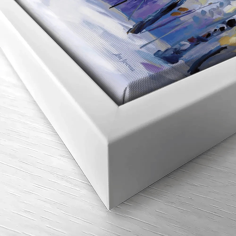 Autumn Birch Trees In Snowy Forest Canvas Print Autumn Birch Trees In Snowy Forest Canvas Print wall art product Leon Devenice