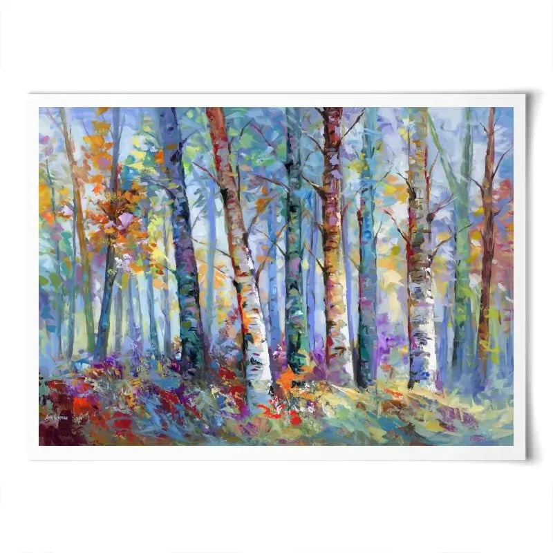 Autumn Birches Art Print Autumn Birches Art Print wall art product Leon Devenice