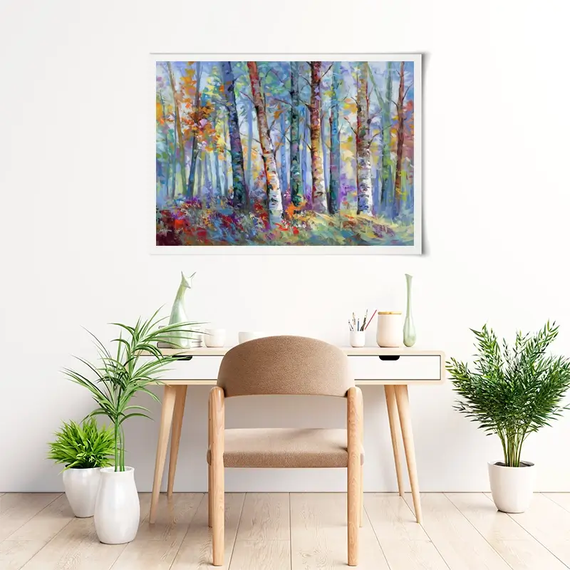 Autumn Birches Art Print Autumn Birches Art Print wall art product Leon Devenice