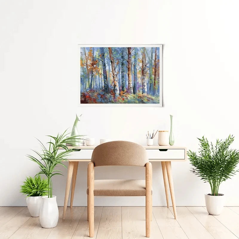 Autumn Birches Art Print Autumn Birches Art Print wall art product Leon Devenice