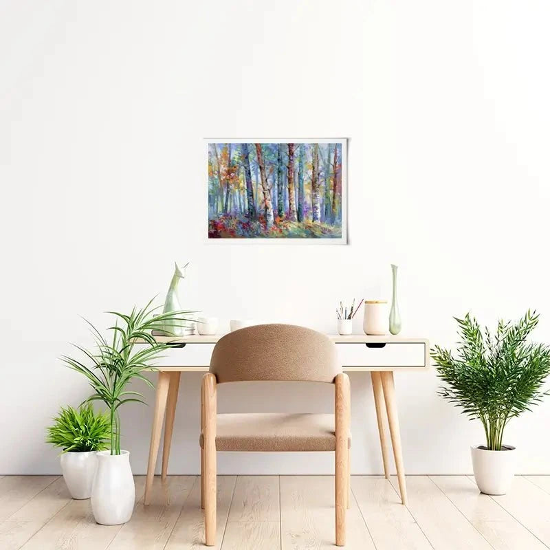 Autumn Birches Art Print Autumn Birches Art Print wall art product Leon Devenice