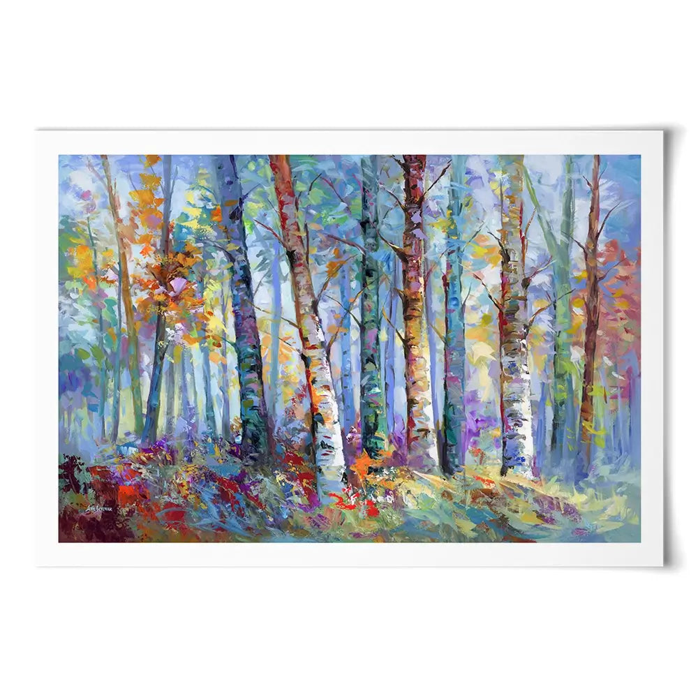 Autumn Birches Art Print Autumn Birches Art Print wall art product Leon Devenice