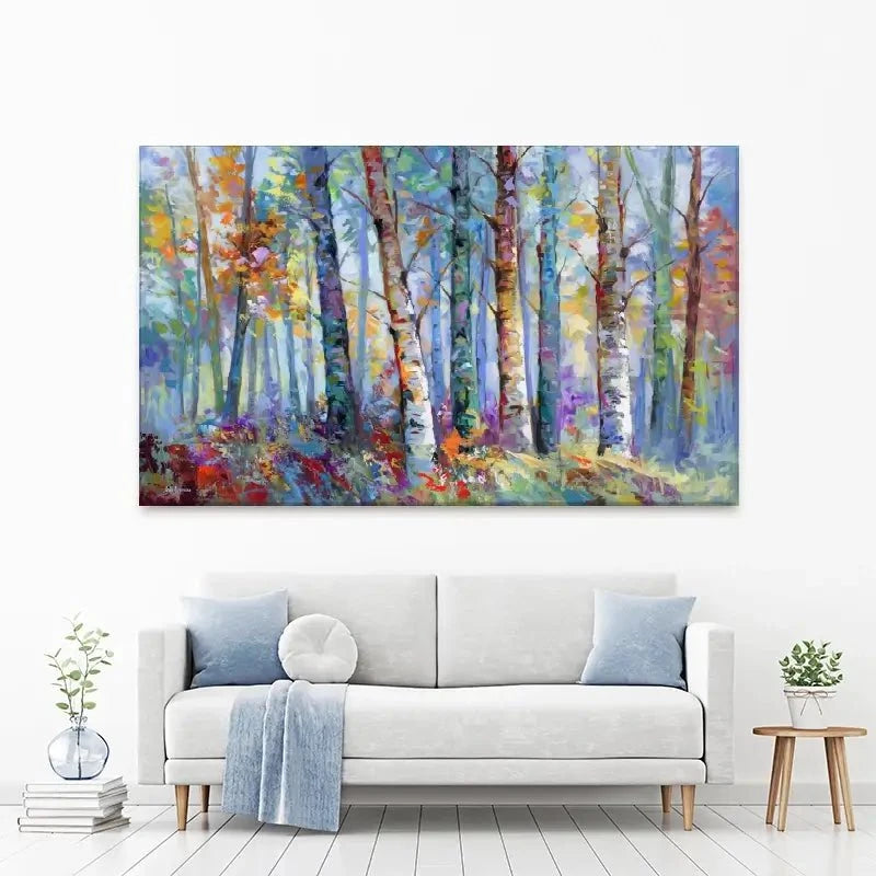 Autumn Birches Canvas Print Autumn Birches Canvas Print wall art product Leon Devenice