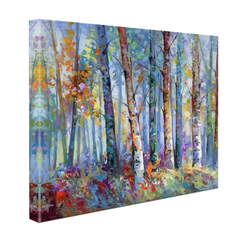 Autumn Birches Canvas Print Autumn Birches Canvas Print wall art product Leon Devenice