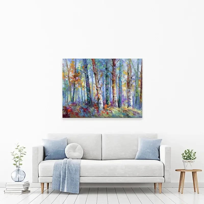 Autumn Birches Canvas Print Autumn Birches Canvas Print wall art product Leon Devenice