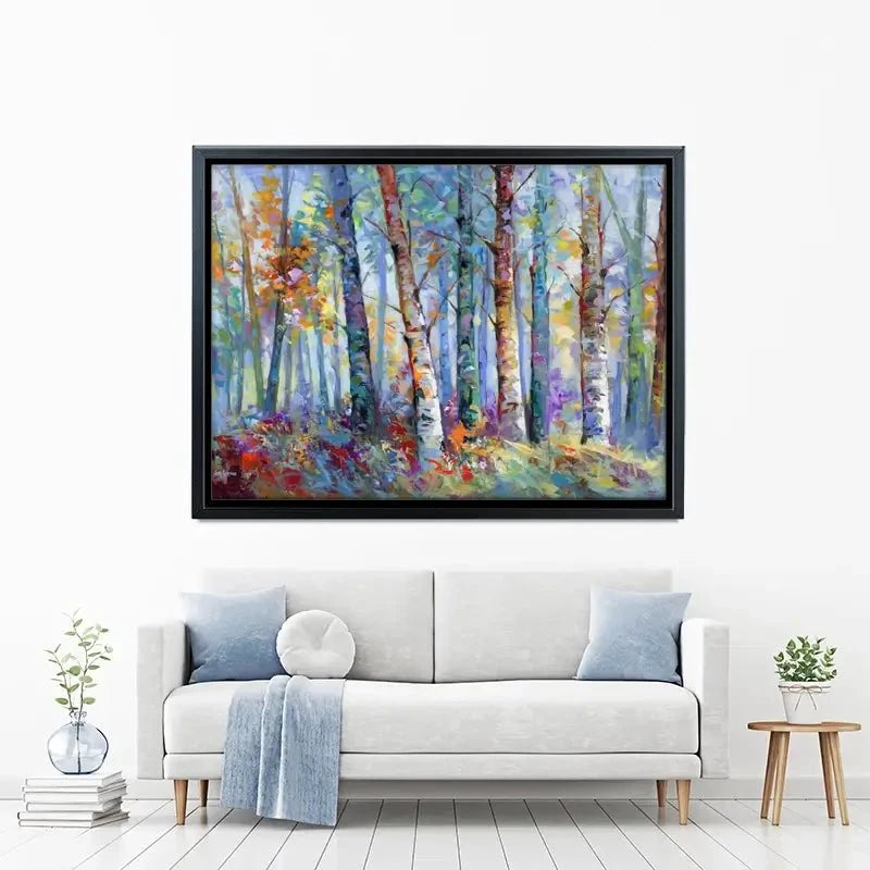 Autumn Birches Canvas Print Autumn Birches Canvas Print wall art product Leon Devenice
