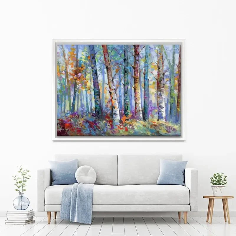 Autumn Birches Canvas Print Autumn Birches Canvas Print wall art product Leon Devenice