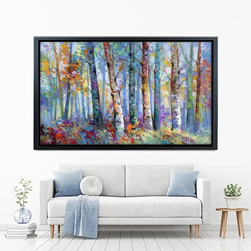 Autumn Birches Canvas Print Autumn Birches Canvas Print wall art product Leon Devenice