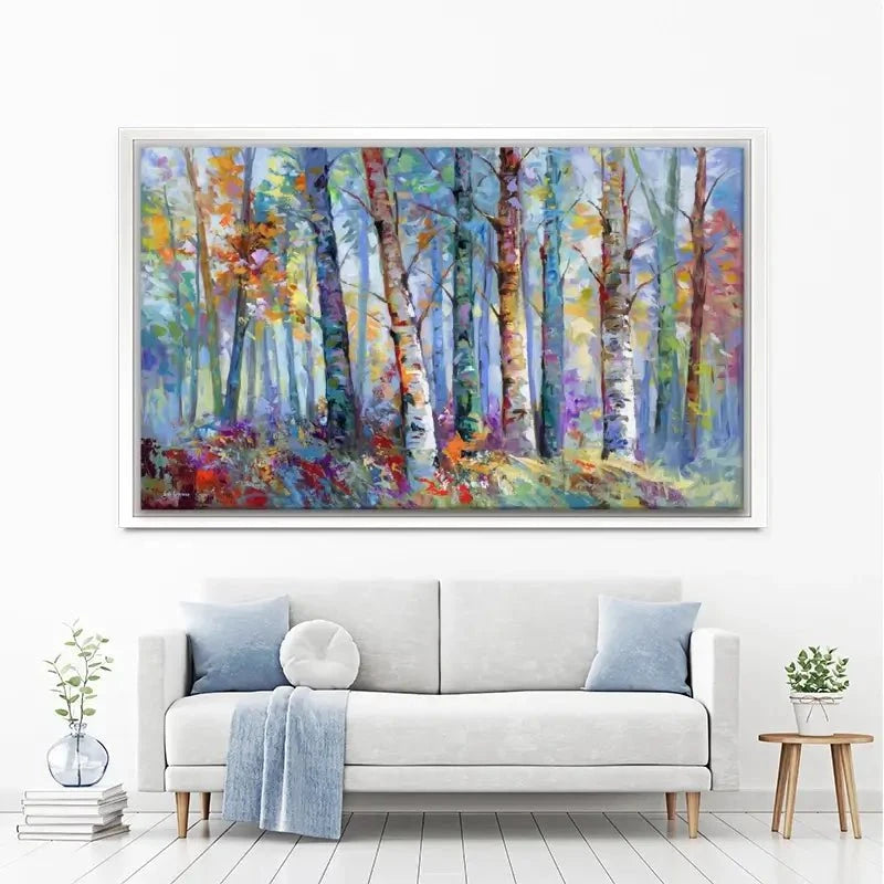 Autumn Birches Canvas Print Autumn Birches Canvas Print wall art product Leon Devenice