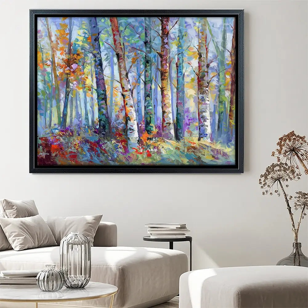 Autumn Birches Canvas Print Autumn Birches Canvas Print wall art product Leon Devenice