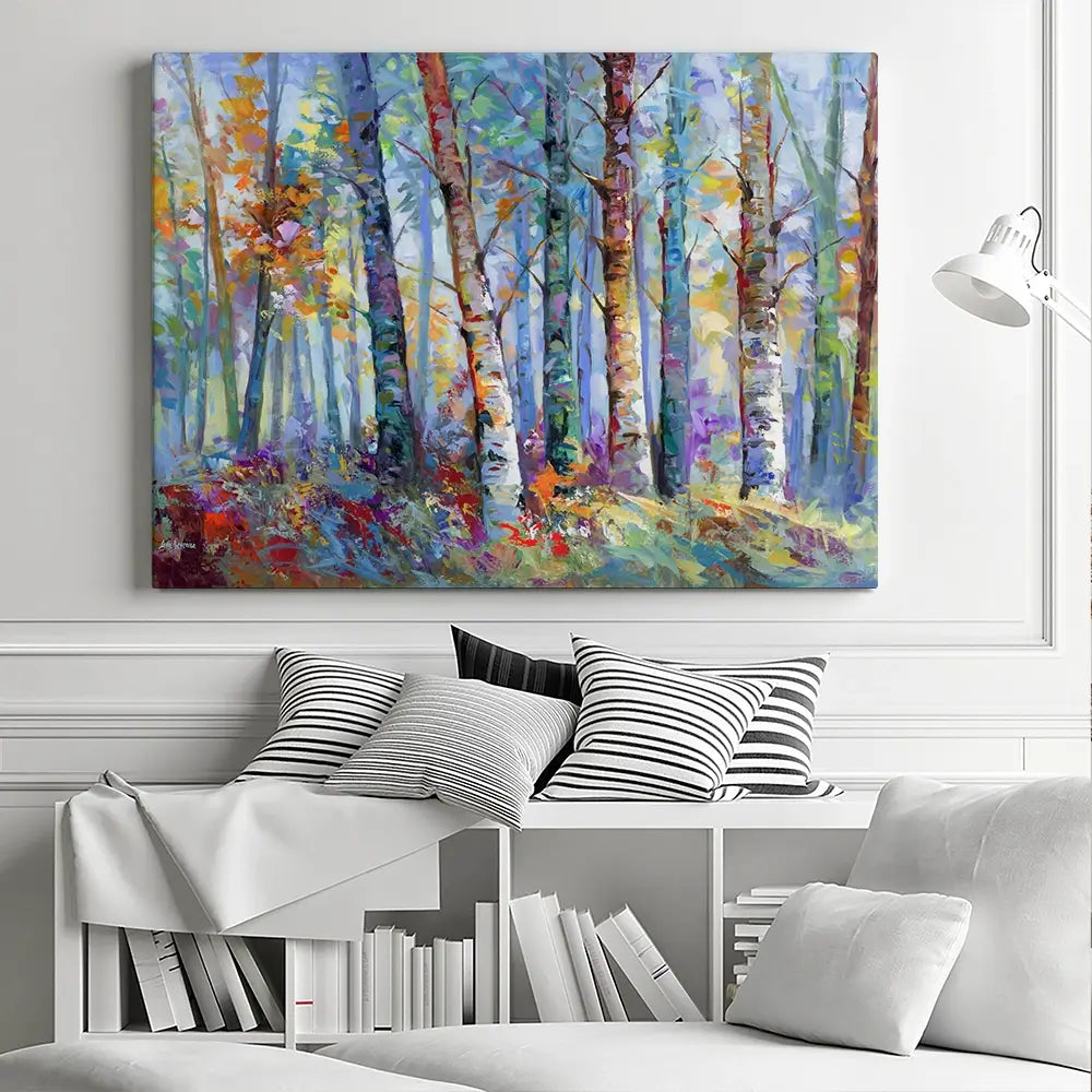 Autumn Birches Canvas Print Autumn Birches Canvas Print wall art product Leon Devenice