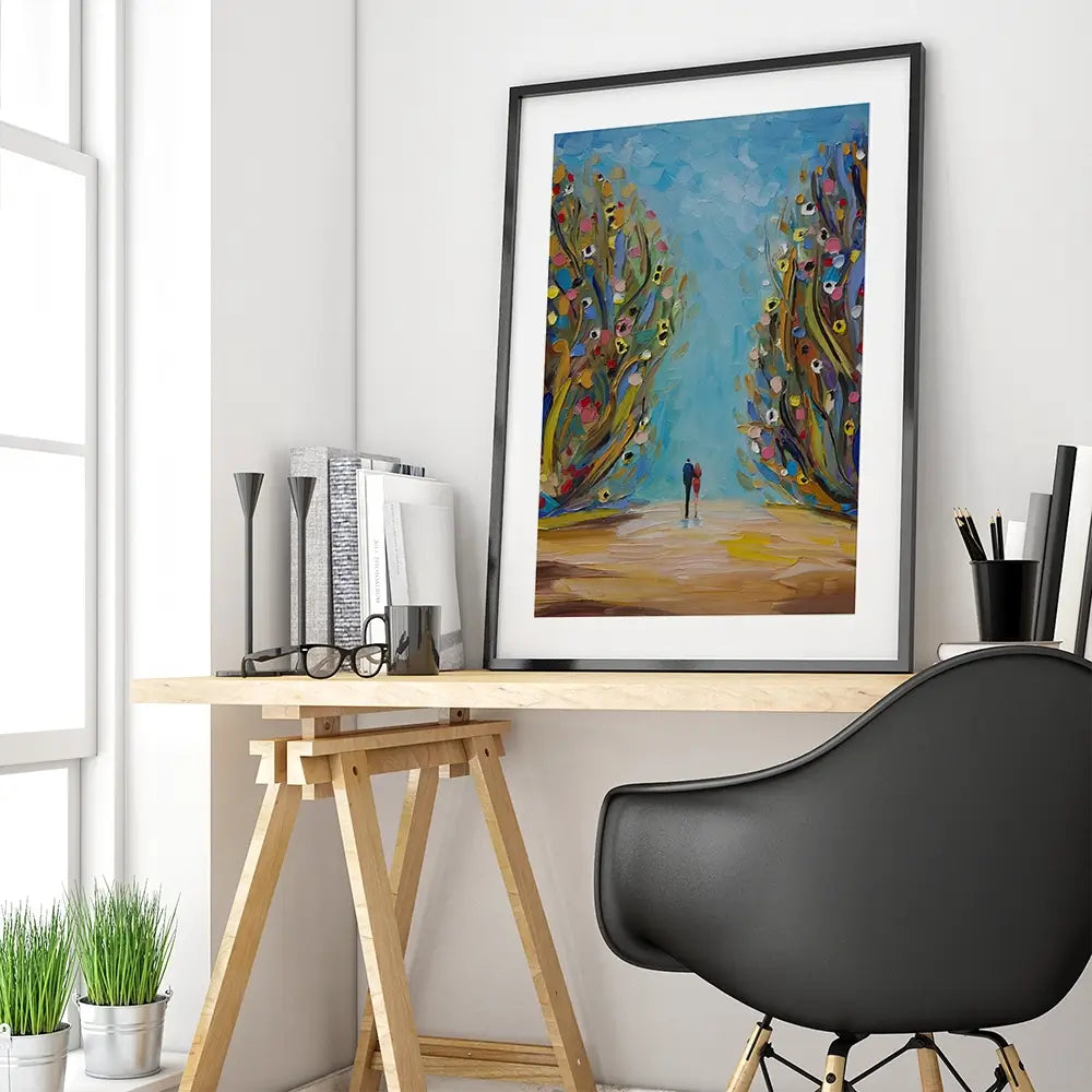 Autumn Date Framed Art Print Autumn Date Framed Art Print wall art product Ekaterina Ermilkina