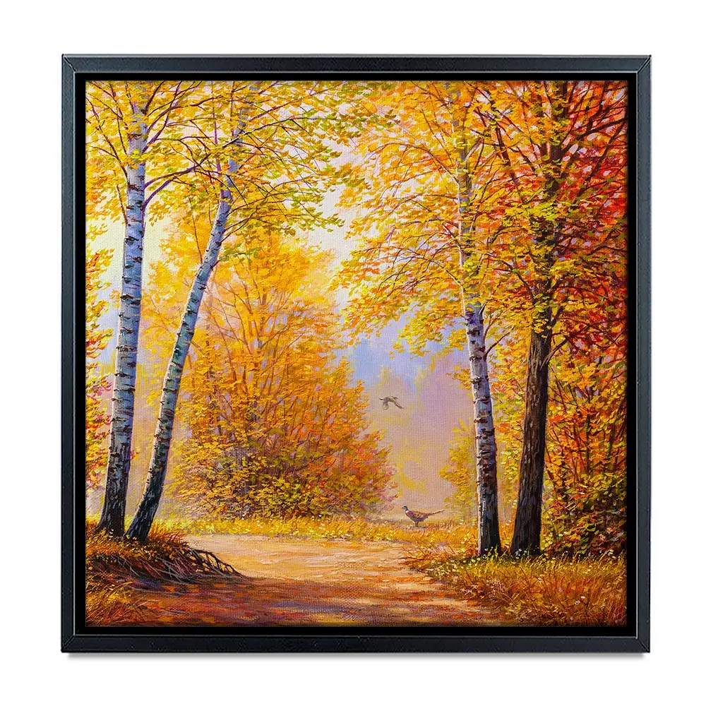 Autumn Forest 2 Square Canvas Print Autumn Forest 2 Square Canvas Print wall art product Art Print Shop