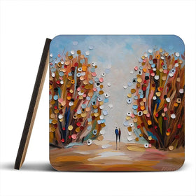 Autumn Garden Coaster Set Autumn Garden Coaster Set wall art product Ekaterina Ermilkina
