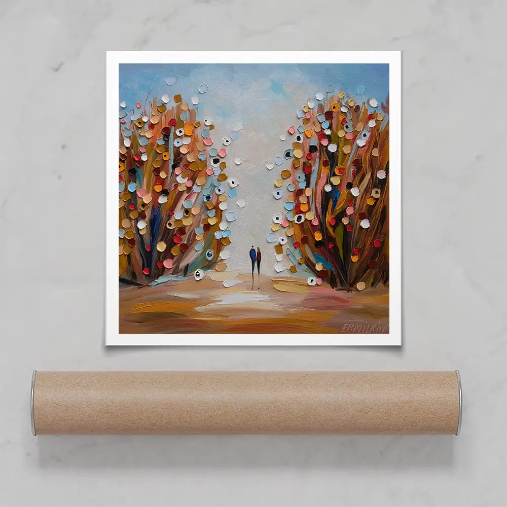 Autumn Garden Square Art Print Autumn Garden Square Art Print wall art product Ekaterina Ermilkina