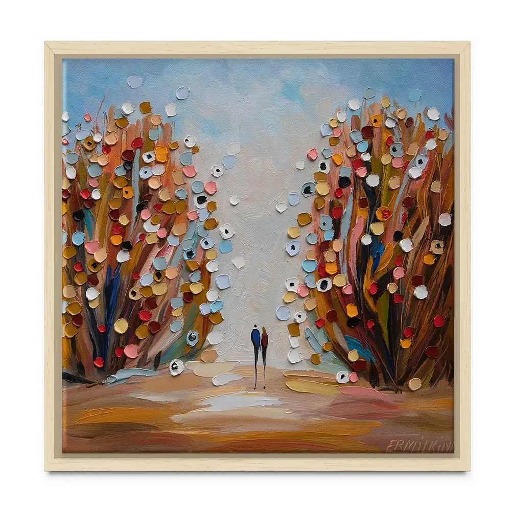 Autumn Garden Square Canvas Print Autumn Garden Square Canvas Print wall art product Ekaterina Ermilkina