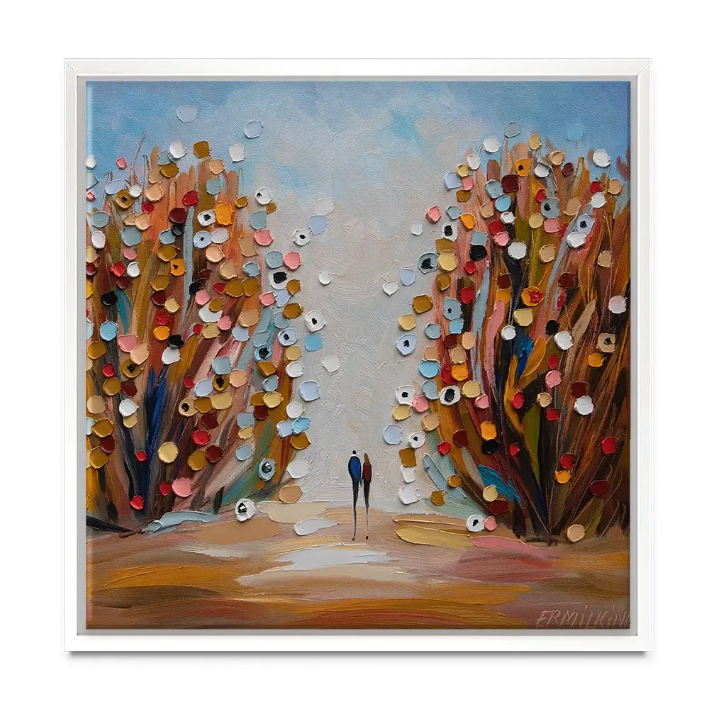 Autumn Garden Square Canvas Print Autumn Garden Square Canvas Print wall art product Ekaterina Ermilkina