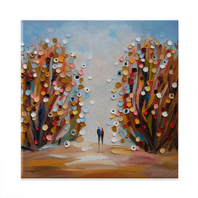 Autumn Garden Square Canvas Print Autumn Garden Square Canvas Print wall art product Ekaterina Ermilkina
