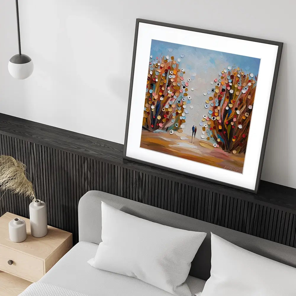 Autumn Garden Square Framed Art Print Autumn Garden Square Framed Art Print wall art product Ekaterina Ermilkina