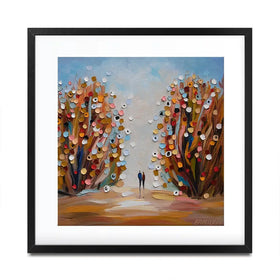 Autumn Garden Square Framed Art Print Autumn Garden Square Framed Art Print wall art product Ekaterina Ermilkina