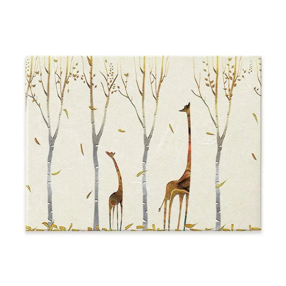 Autumn Giraffes Canvas Print Autumn Giraffes Canvas Print wall art product Tim Kats / Shutterstock