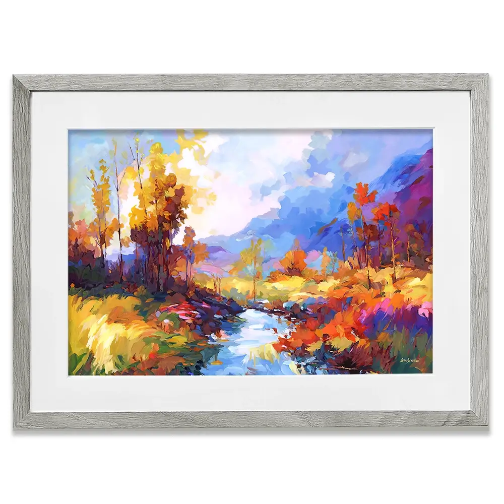 Autumn Impressions Framed Art Print Autumn Impressions Framed Art Print wall art product Leon Devenice