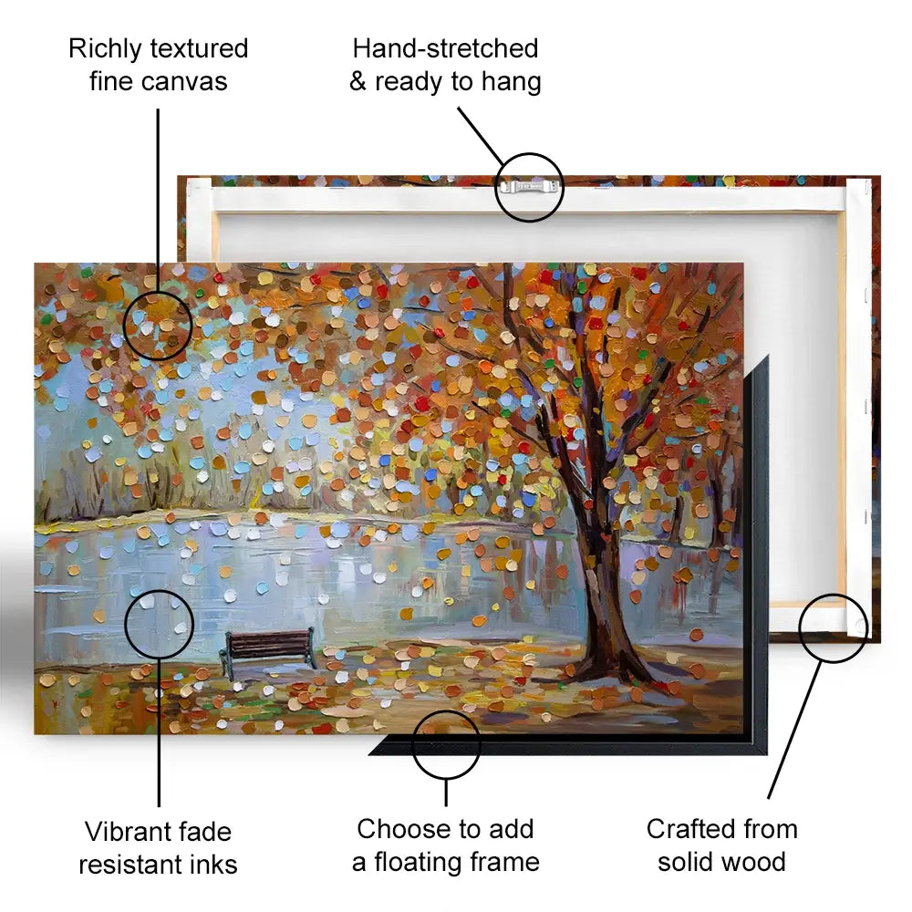 Autumn Veil Canvas Print Autumn Veil Canvas Print wall art product Ekaterina Ermilkina