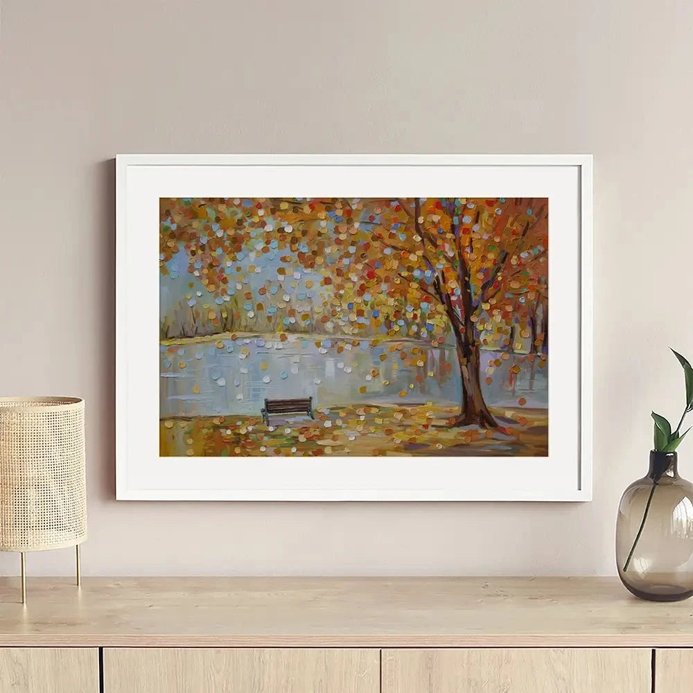 Autumn Veil Framed Art Print Autumn Veil Framed Art Print wall art product Ekaterina Ermilkina