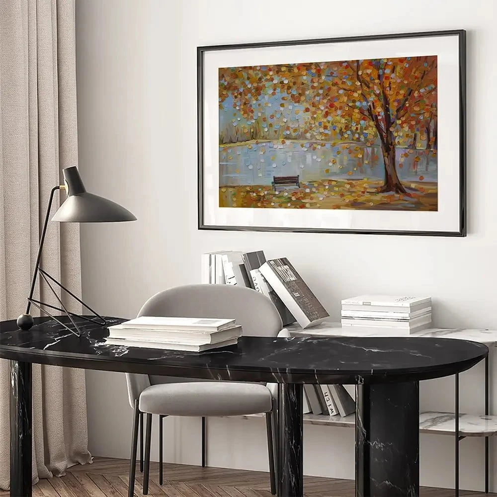 Autumn Veil Framed Art Print Autumn Veil Framed Art Print wall art product Ekaterina Ermilkina