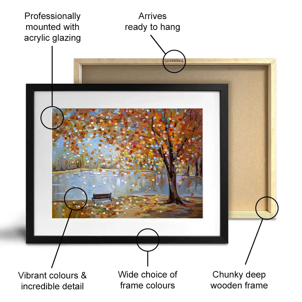Autumn Veil Framed Art Print Autumn Veil Framed Art Print wall art product Ekaterina Ermilkina