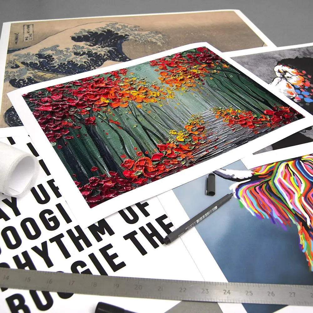 Autumns Embrace Art Print Autumns Embrace Art Print wall art product Nada Khatib