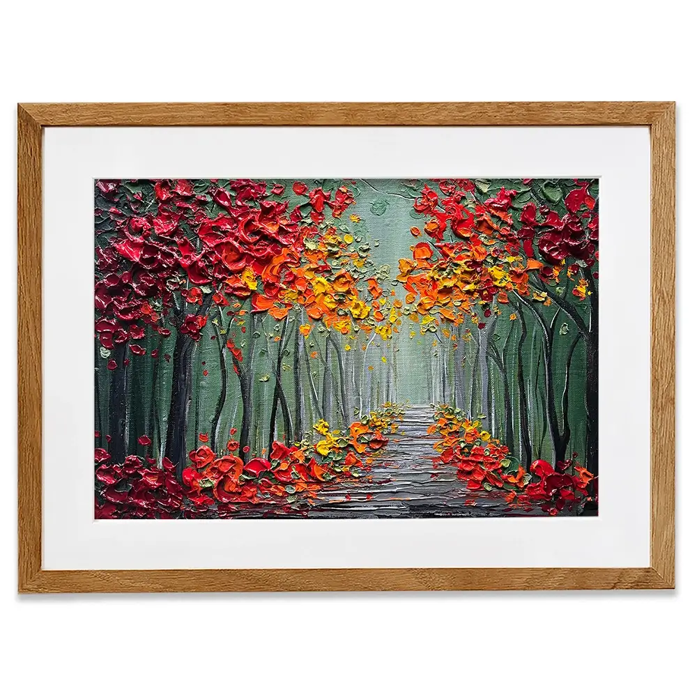 Autumns Embrace Framed Art Print Autumns Embrace Framed Art Print wall art product Nada Khatib